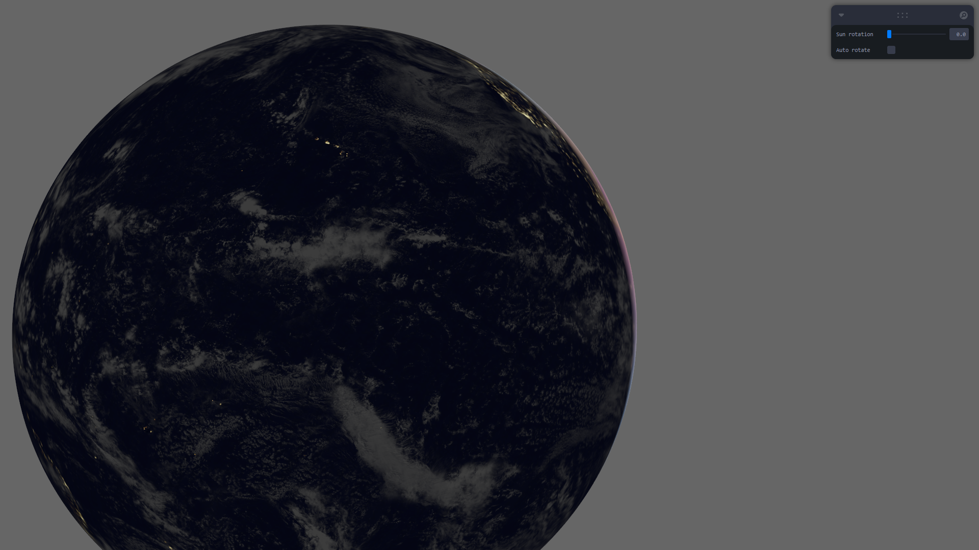 Final earth shader on sunset
